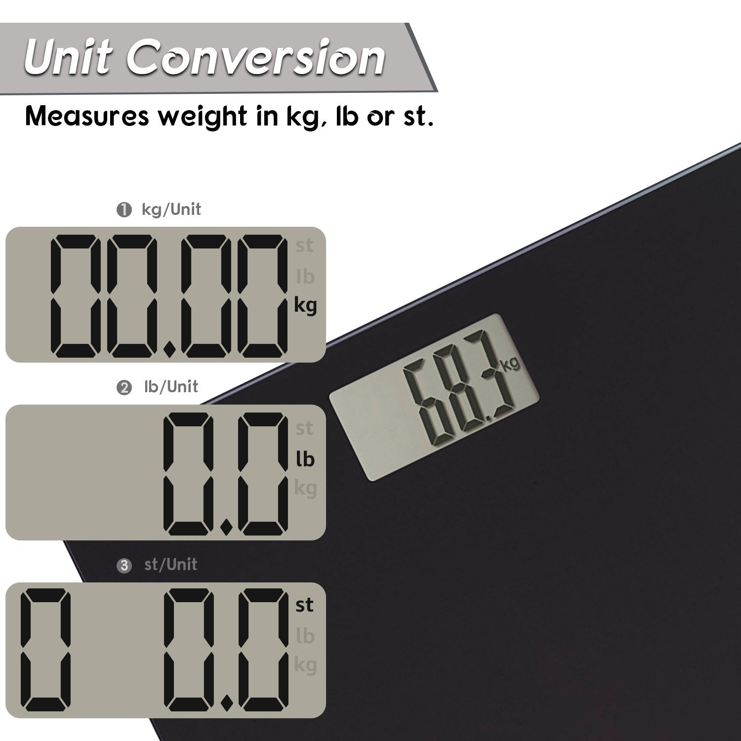 OMRON HN289 Bathroom Scales for Body Weight - Automatic On/Off, Extra Thin, Easy-to, 246 x 165 x 28 - Image 3