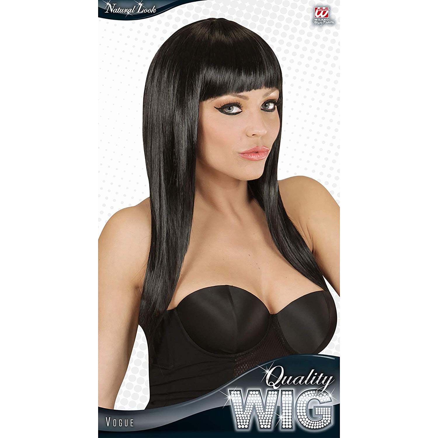 WIDMANN 01821 - Vogue Black Wig - Image 2