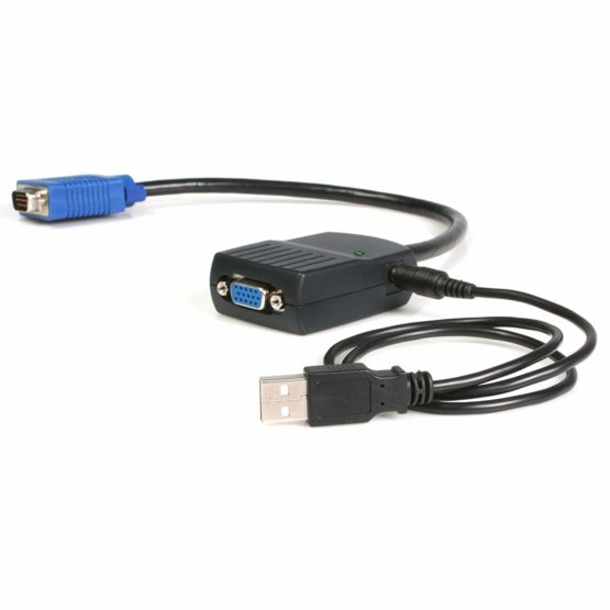 StarTech 2 Port VGA Video Splitter - USB Powered - 2048x1536 - VGA Video Monitor Splitter Dual Port (ST122LE),Black - Image 2