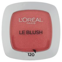 L'Oreal Paris True Match Blusher, Compact Buildable Powder, 120 Sandalwood Pink, Powder Brush and Mirror Included