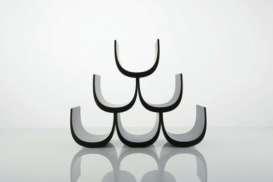 Alessi GIA13 B NOE MODULAR BOTTLE-HOLDER, BLACK - Image 2