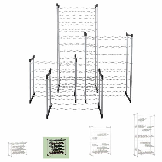 Metaltex 383730099 Bottle Rack Barolo 58 x 26 x 53 cm for 30 Bottles - Image 4