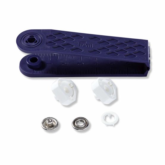 Prym Non-sew Press Fasteners Jersey Brass pronged Ring White 10 mm - Image 2