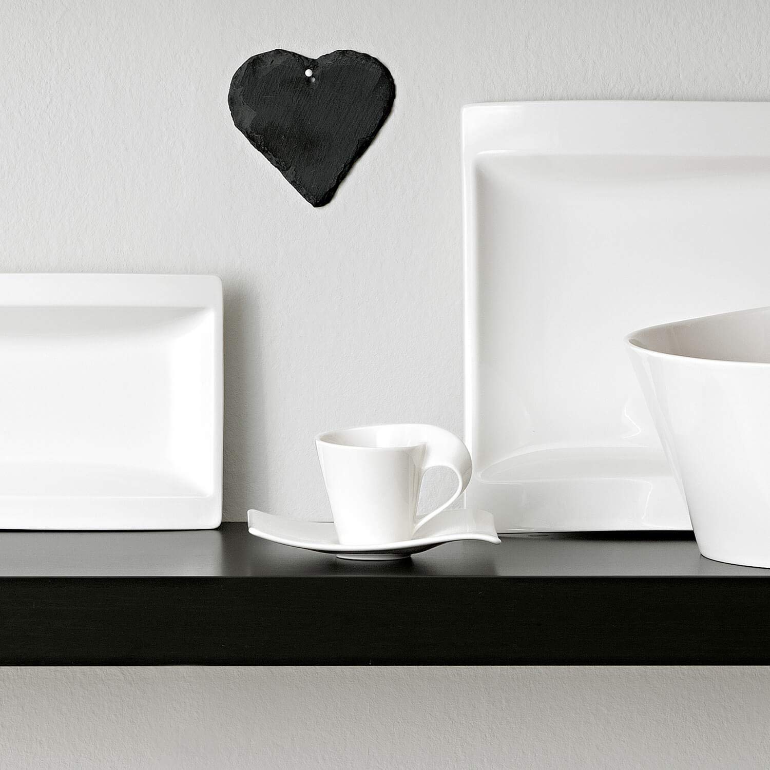 Villeroy & Boch NewWave Mocha/Espresso Cup, 80 ml, Premium Porcelain, White - Image 3