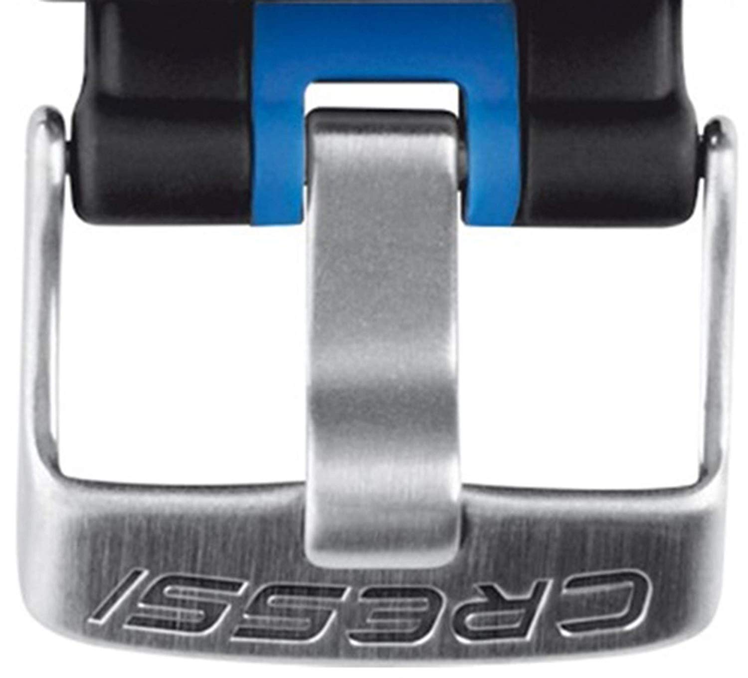 Cressi Strap for Leonardo Scuba Diving Computer Italian Quality Since 1946, Black / Blue, standard size - Image 4