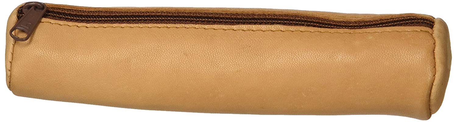 Elba Tote Natural Leather Round Beige Creme, 17.5 x 4 x 4 cm