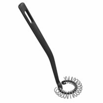 Fiskars Spiral Whisk, Length: 27 cm, Ø 6 cm, Plastic, Functional Form, Black/Orange, 1014438