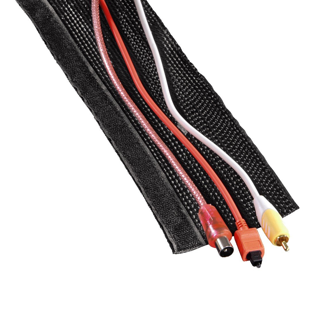 Hama Cable Bundle - Cloth Tube Easy Flexwrap, 1.8 M, Black, 1.8 Meters - Image 4
