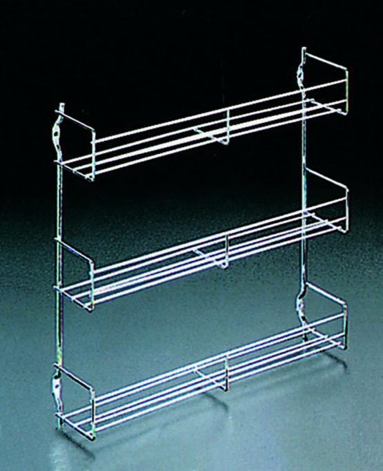 Metaltex 3-Tier 30 x 7 x 30 cm Chrome Plated Spice Rack - Image 2