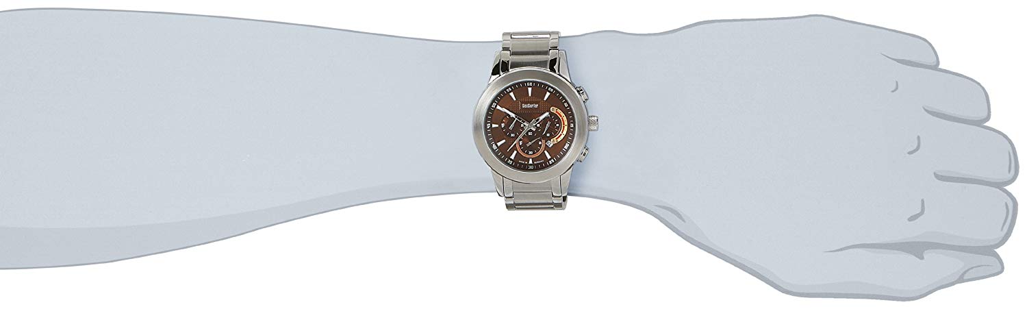Sea Surfer Men's Quartz Watch 1581.4093 1581.4093 with Metal Strap, Brown - Image 2
