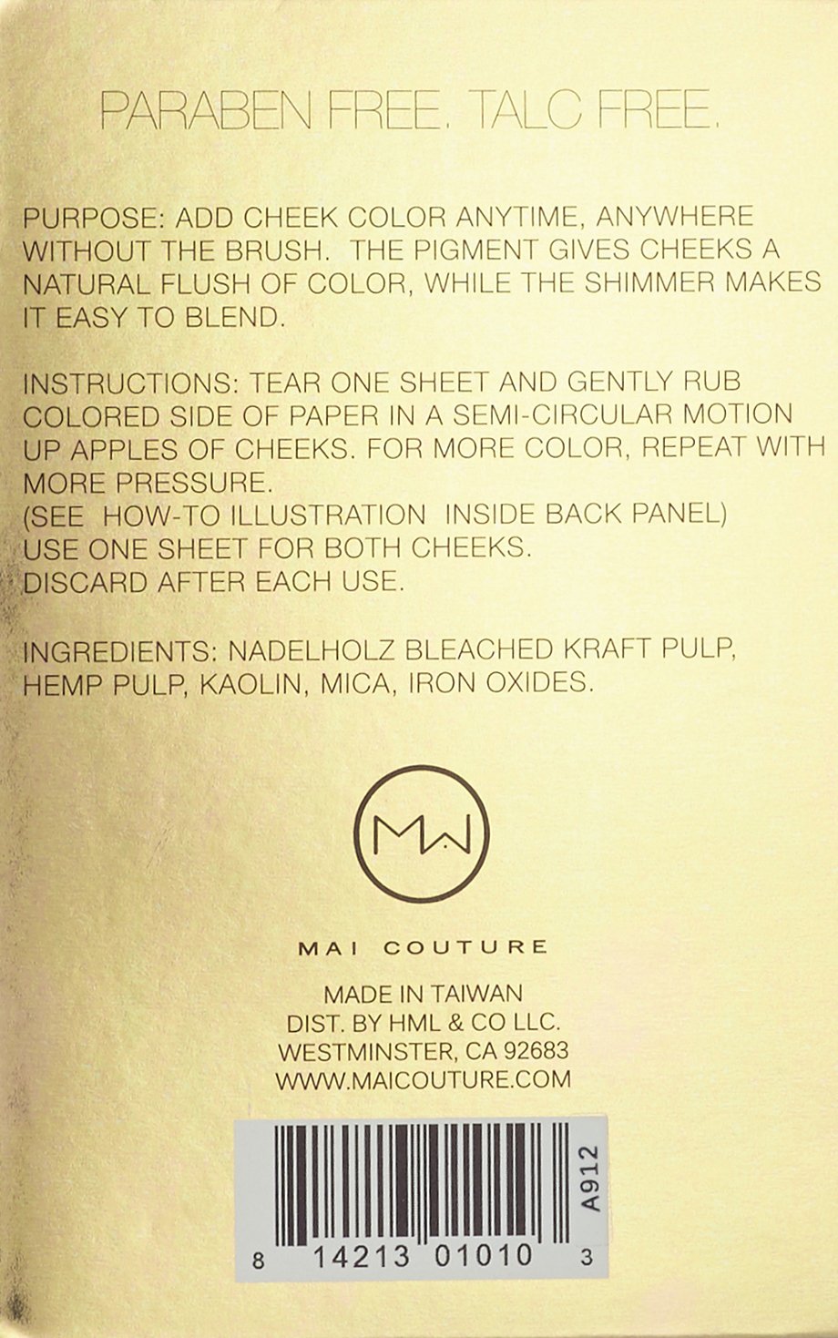 Mai Couture Blush Papier, Prettiful 50 Sheets BigaMart