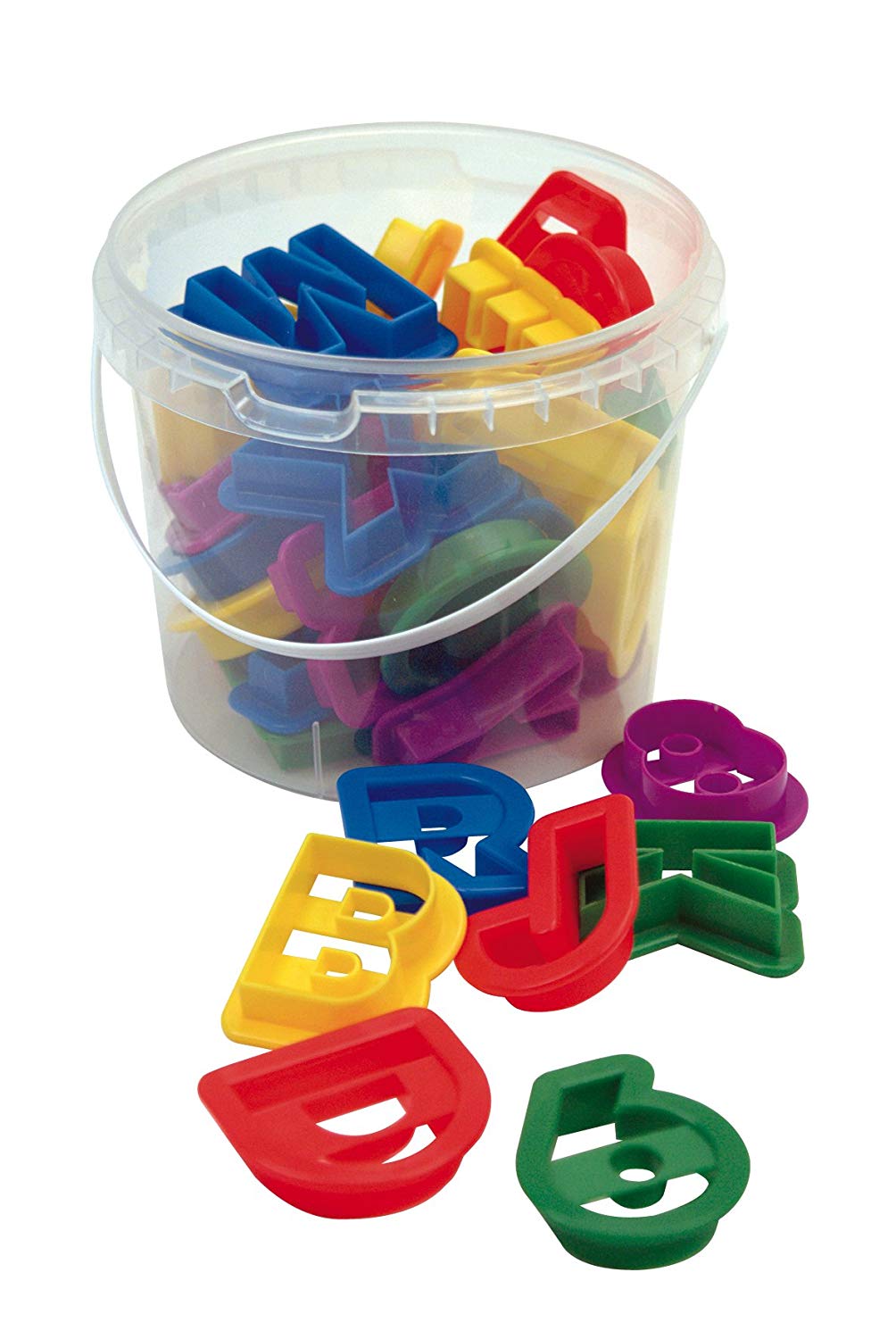 Dexam Plastic Letters and Numbers Cookie Cutters, Set of 36, Multi, 17848887