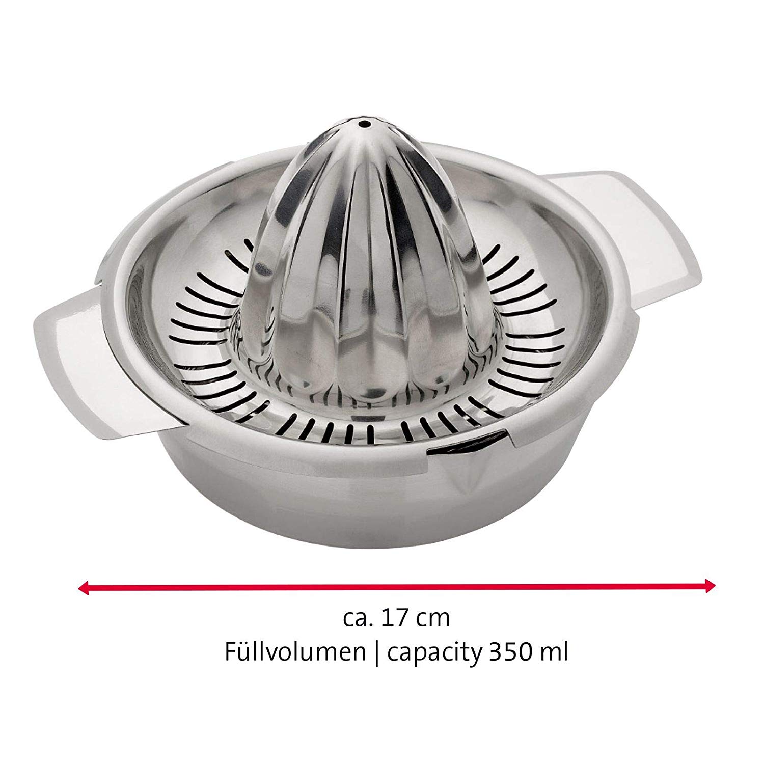 Westmark Citrus Juicer with Container, Diameter: 13.8 cm, Capacity: 350 ml, Stainless Steel, Silver, 30942260 - Image 3