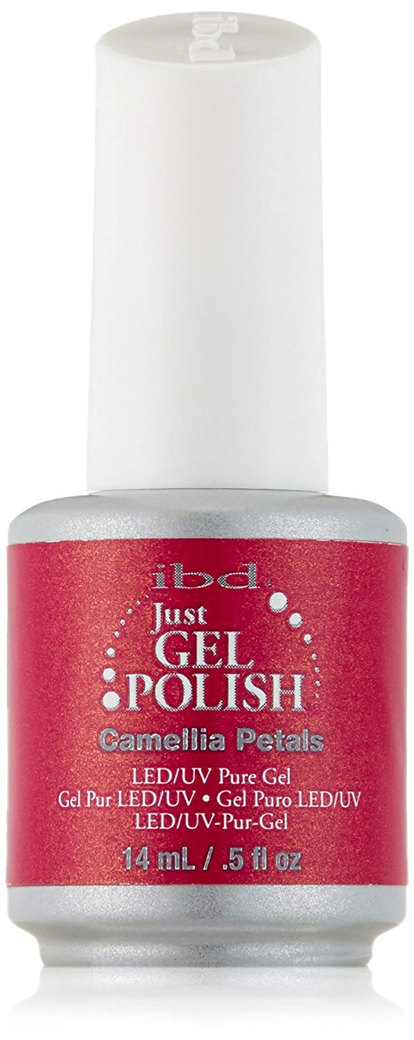 IBD Just Gel Polish Camellia Petals - Reines Gellack, 14 Ml, Härtet Unter LED & UV Licht, Langanhaltender Glanz