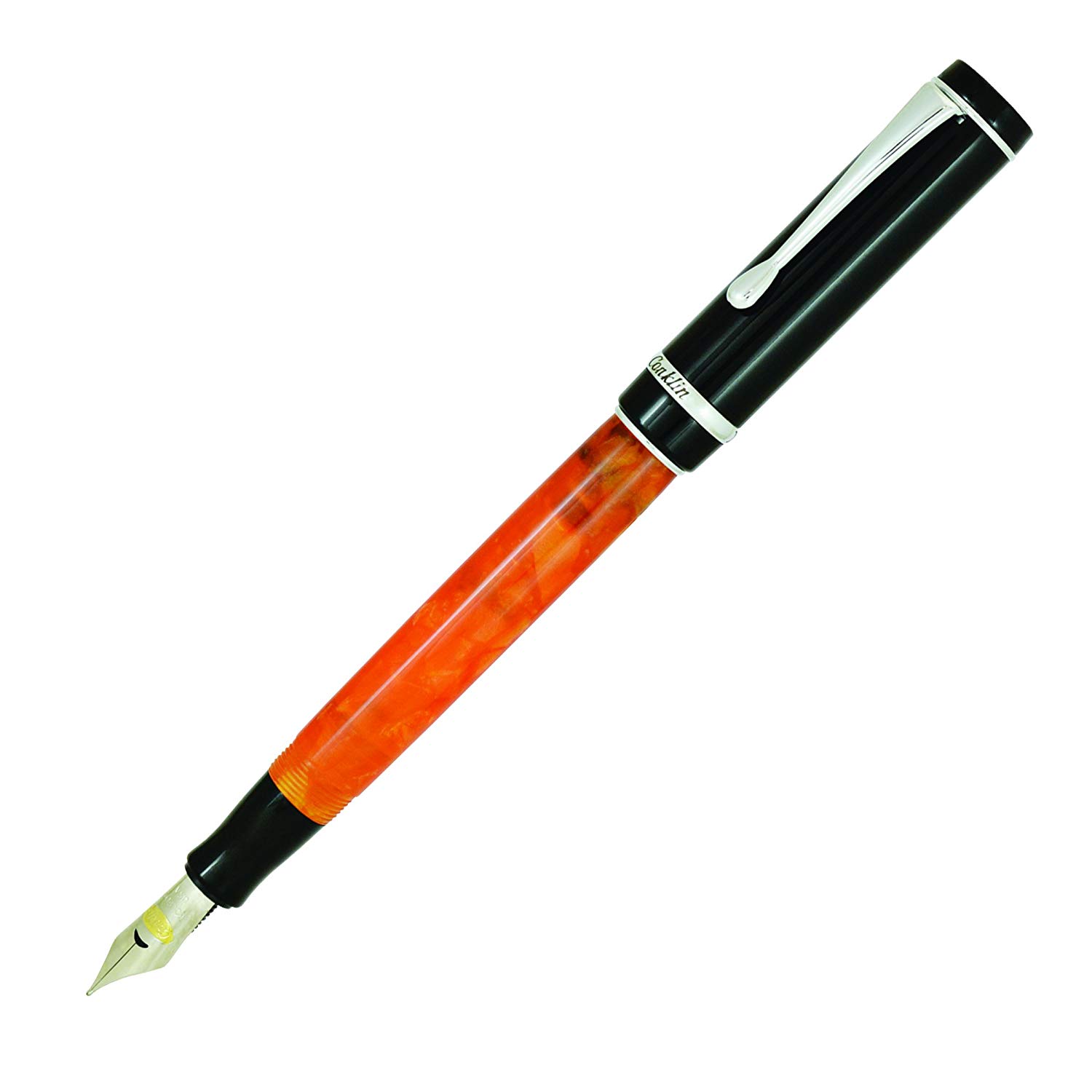 Conklin CK71377 Duragraph Nights Extra Fine Nib Fountain Pen - Orange