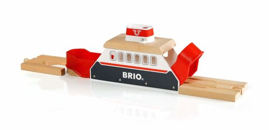 BRIO World Harbour Ferry Ship Battery Powered Train for Kids Age 3 Years Up - Compatible with all BRIO Railway Sets & Accessories