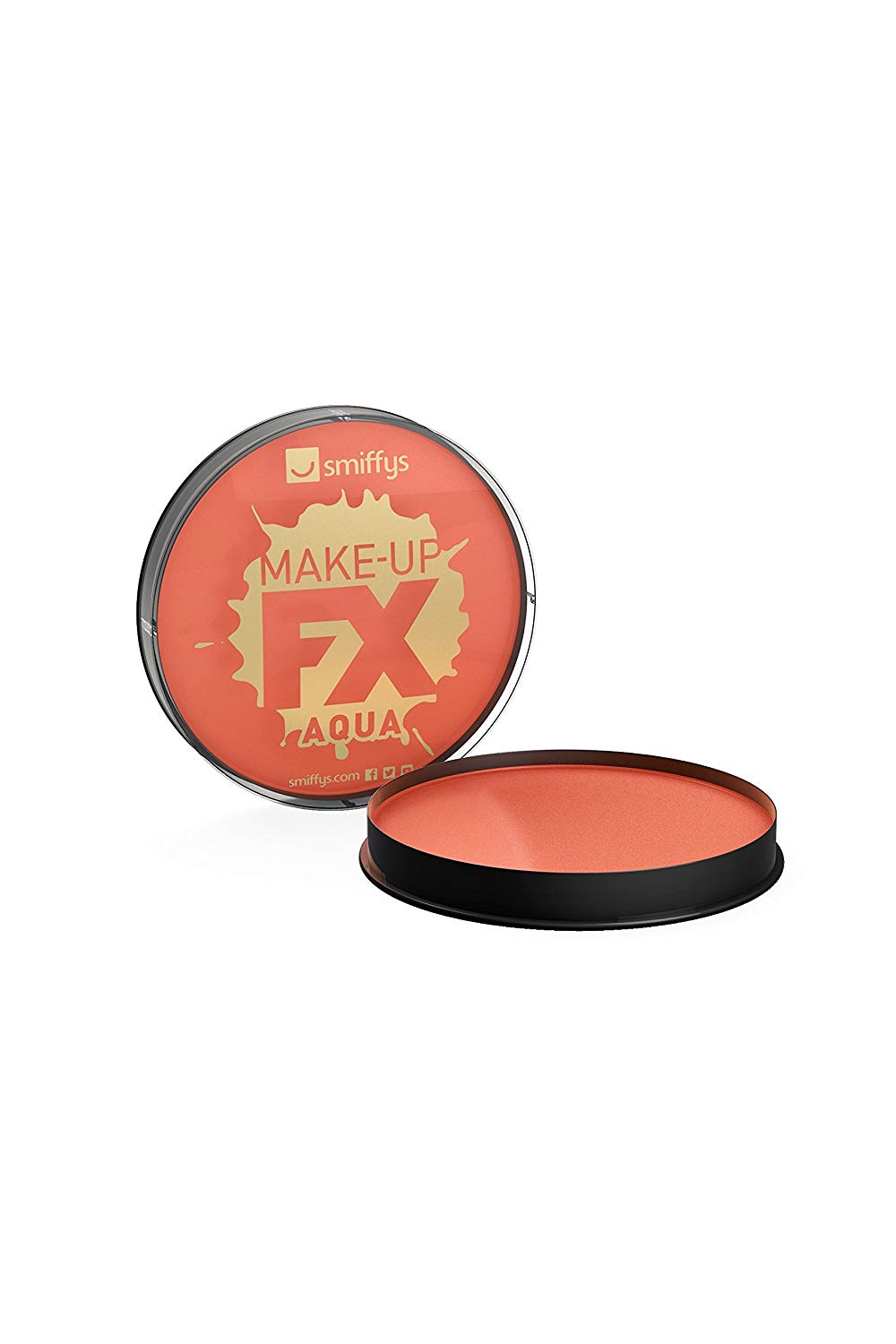 Smiffys Make-Up FX, Orange Aqua Face and Body Paint, 16ml, Water Based, Cosmetics and Disguises Fancy Dress - Image 2