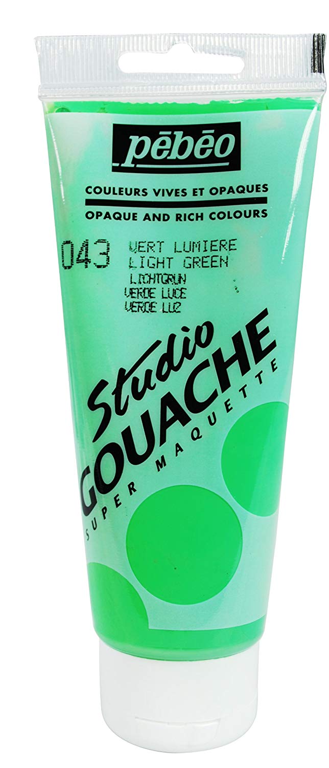 PEBEO 290043 100 ml Studio Gouache, Light Green, 100 ml (Pack of 1)