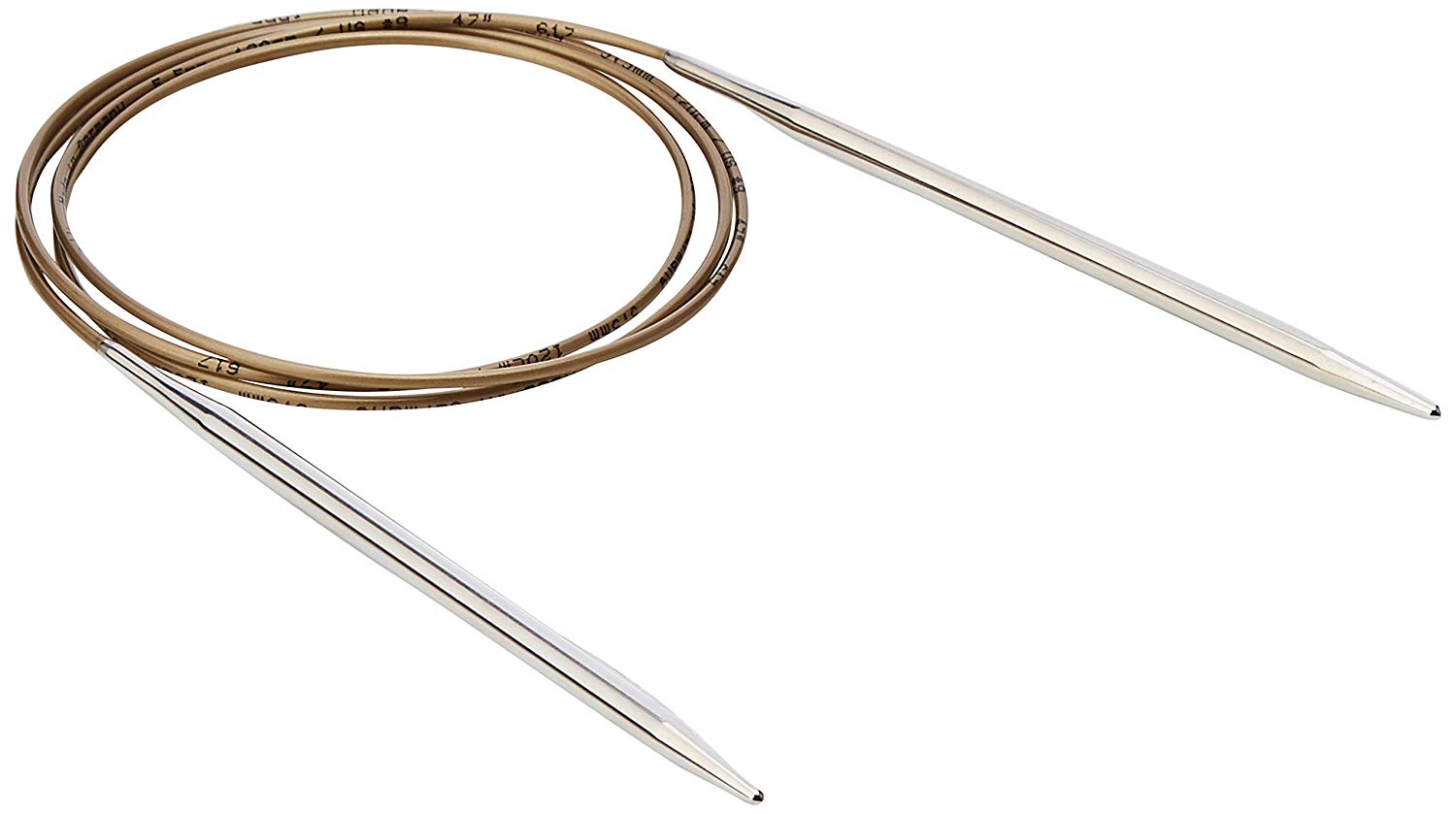 addi Classic Basic Circular Knitting Needle 120cm 5.50mm, Silver, 120cm x 5.50mm