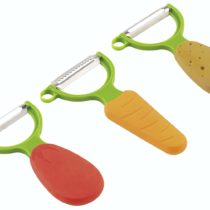 Kuhn Rikon 20403 3-Piece Veggie Peeler Set, Potato / Carrot / Tomato , 13.2 x 7.2 x 1.3 cm