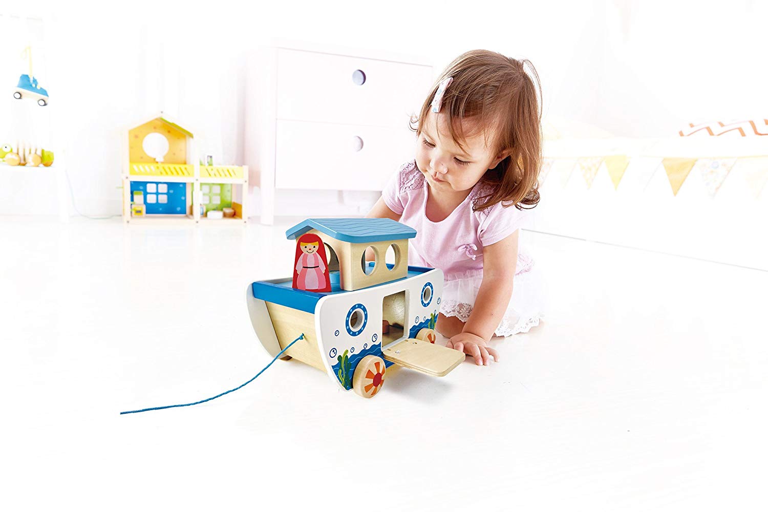 Hape Pull along Noah's Ark, Multicolor, ND - Image 3