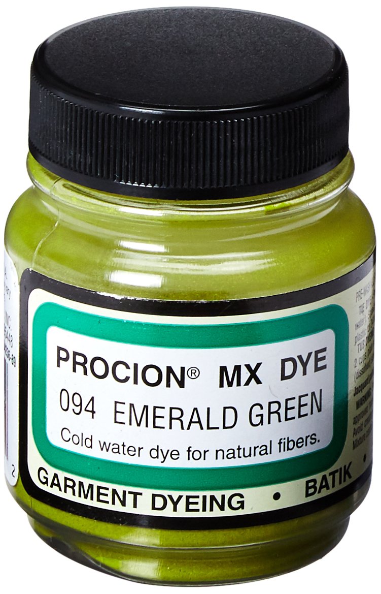 Jacquard Procion MX Emerald Green Fabric Dye Cold Water Fibre Reactive Cotton, Linen, Viscose Rayon,Silk 18.71g