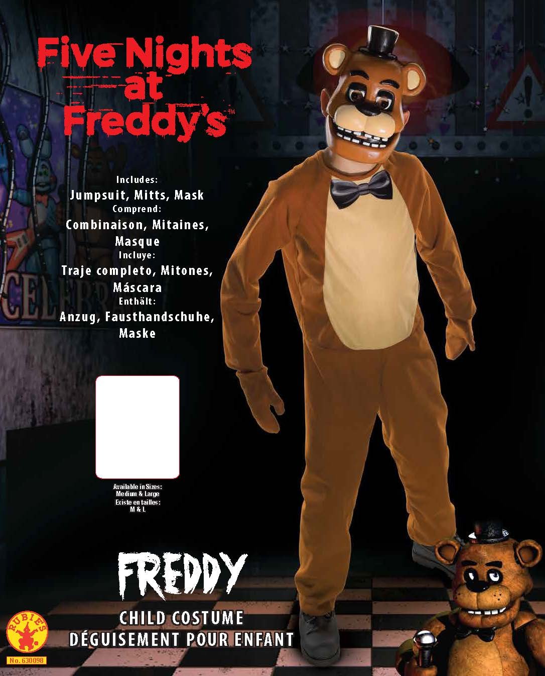 Rubies Official Child’s Five Nights at Freddy’s Costume Freddy – Large ...