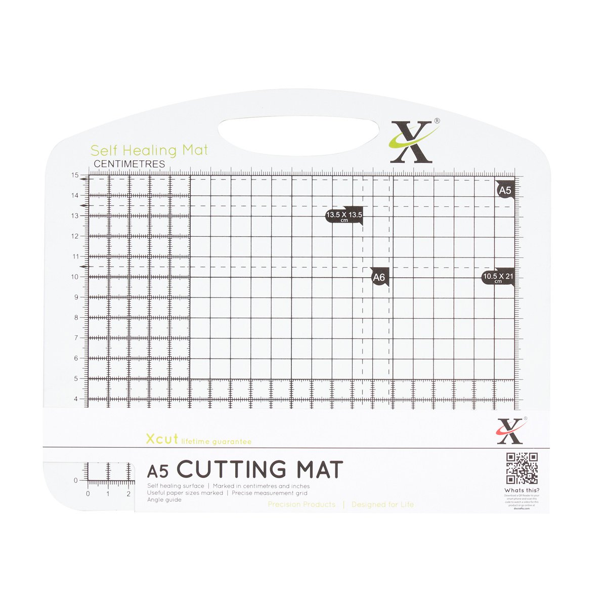 docrafts Xcut Craft Art Cutting Mat Self Healing A5, Board Accessories For Craft, Quilting, Sewing, White
