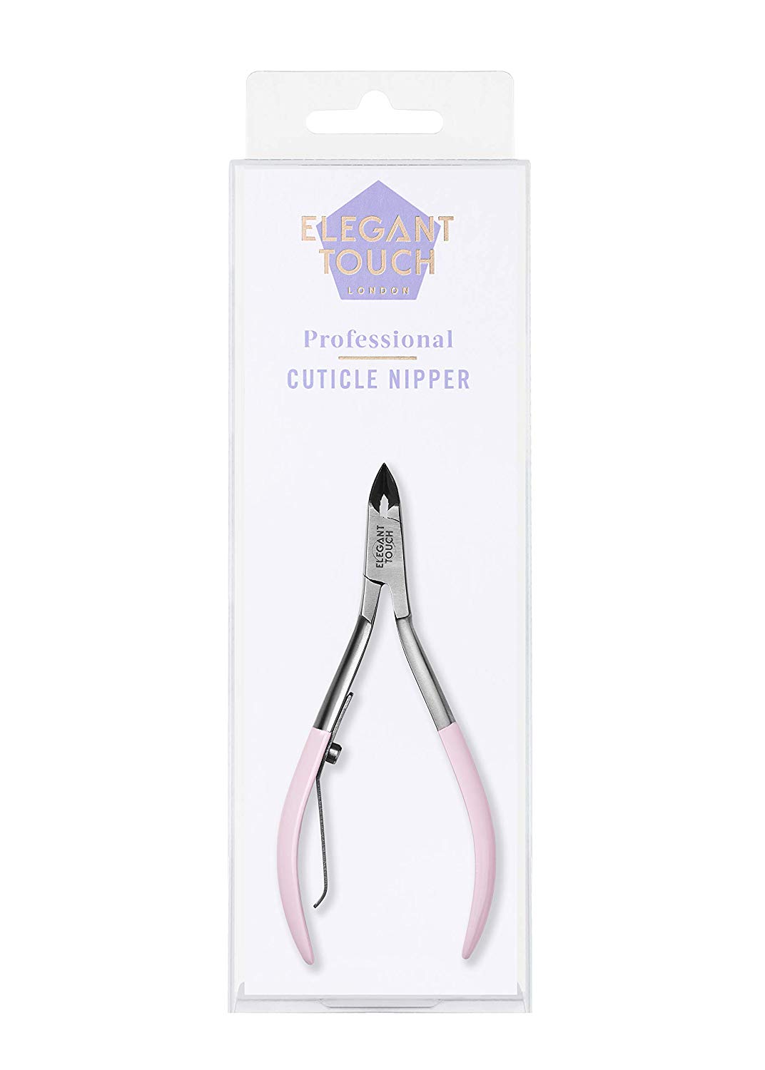 Elegant Touch Premium Implements Cuticle Nipper, Pink - Image 2