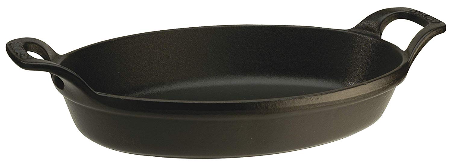 STAUB Mini dish Oval 15cm Black, 15 cm