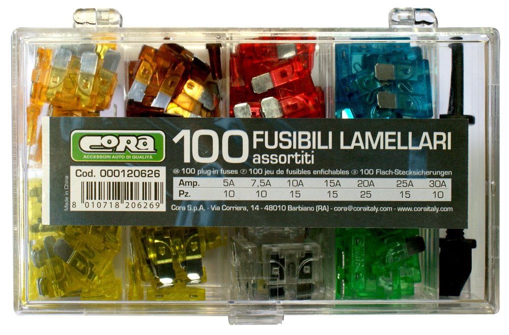 Cora 000120626 Box of 100 Assorted Lamellar Fuses - Image 2
