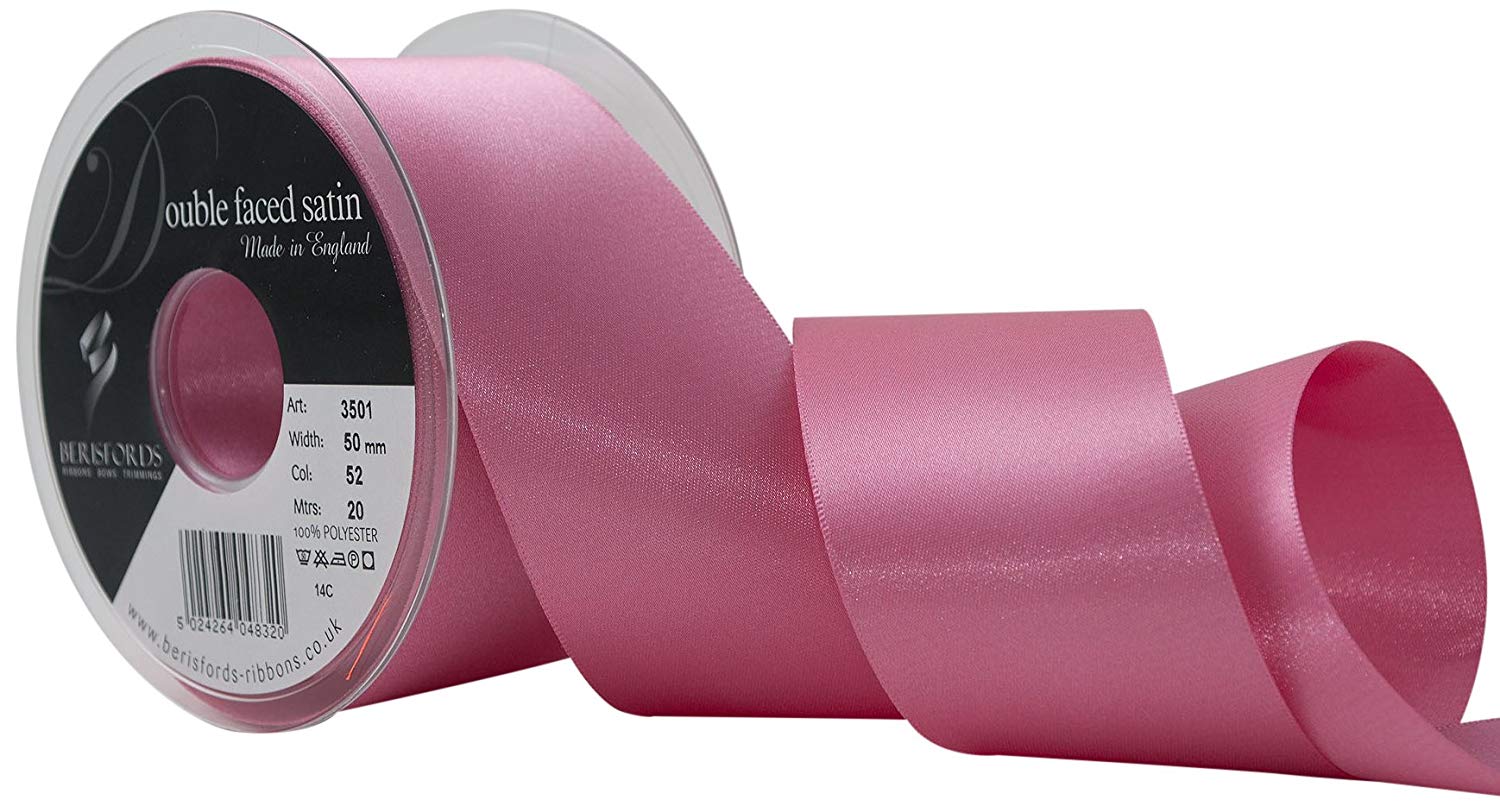 Berisfords Ribbon, Hot Pink, 50 mm, 3501-HP-50