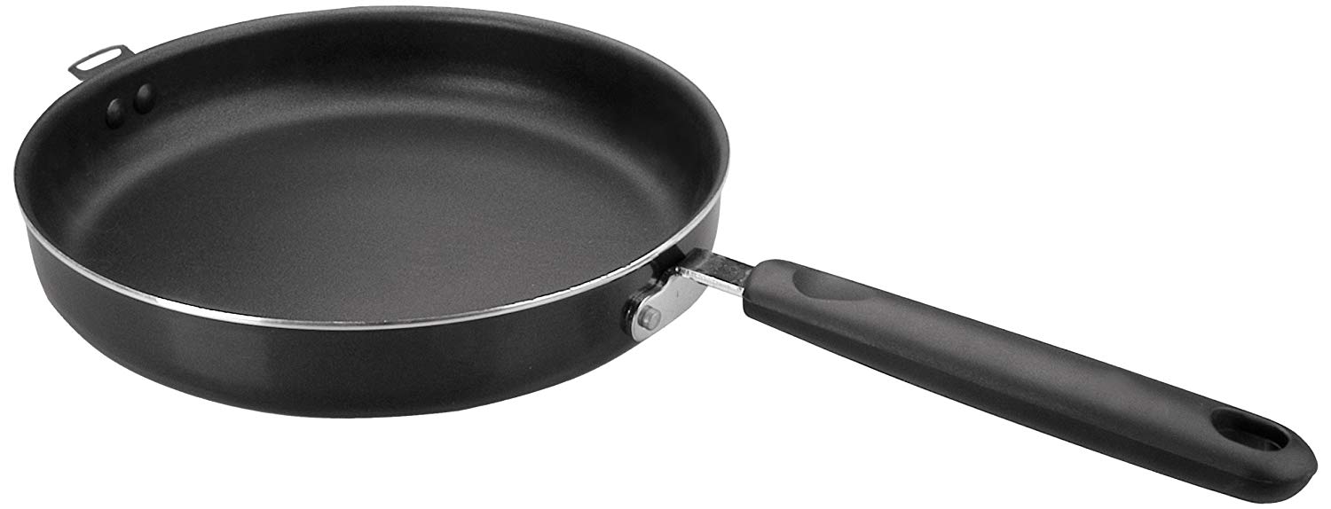 IBILI Indubasic Potato Omelette Pan, 20 cm, Aluminium, Non-Stick, Suitable for Induction Hobs, Black, 20 x 20 x 6 cm