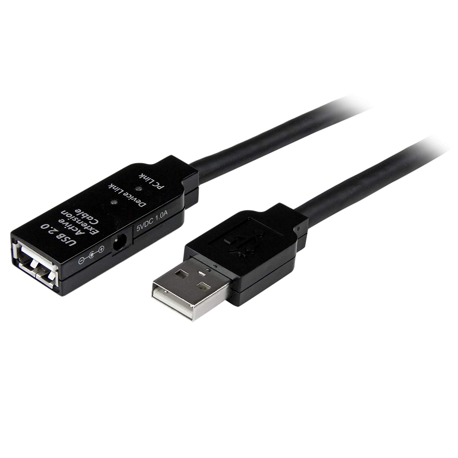 20M USB 2.0 ACTIVE EXTENSION, Black, 65.6 ft