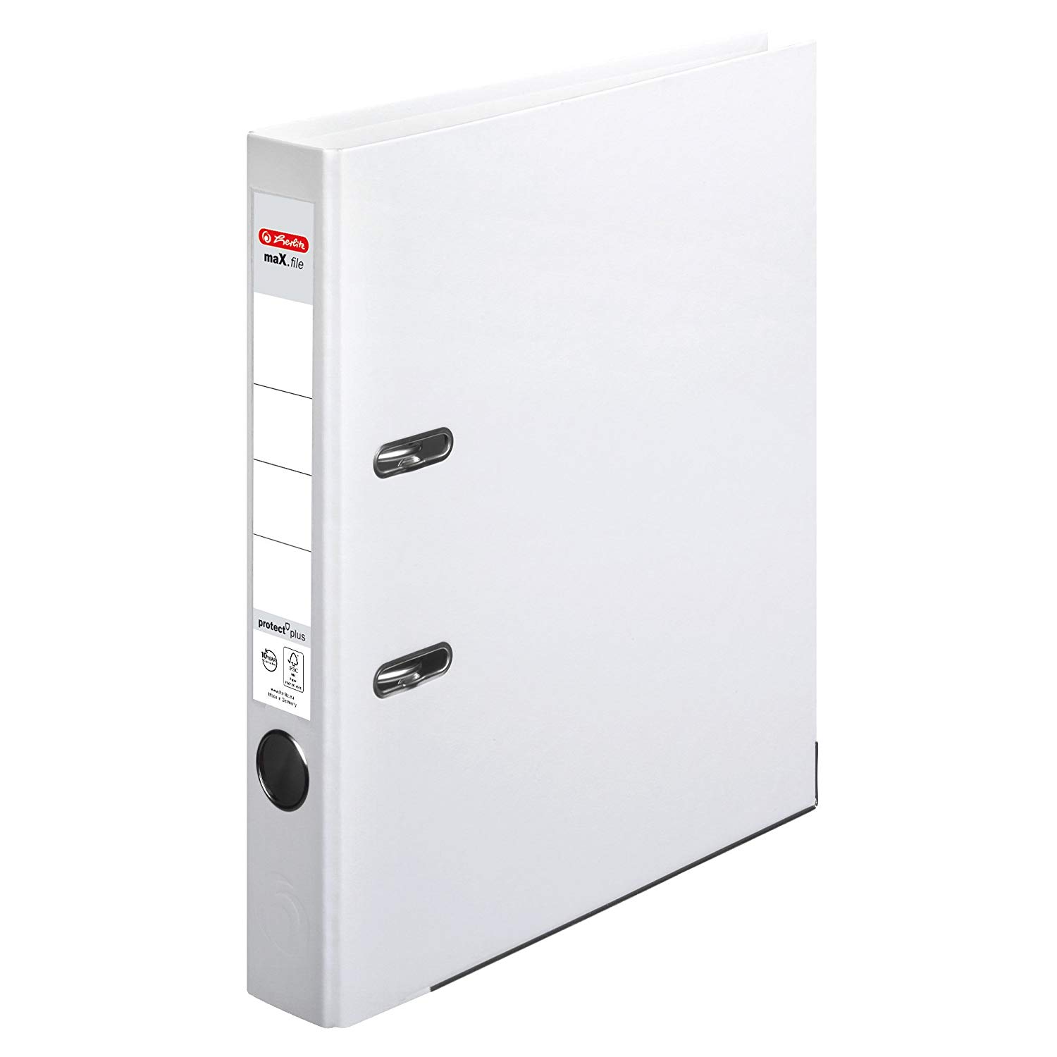 Herlitz max. File Protect + 10834729 Folder A4 5 cm Spine Full Cover - Black White