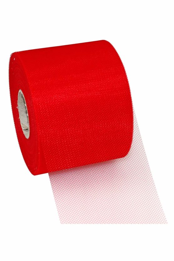 Präsent C.E. 72 mm - 50 m Pattberg Ribbon Verona Tulle, Red