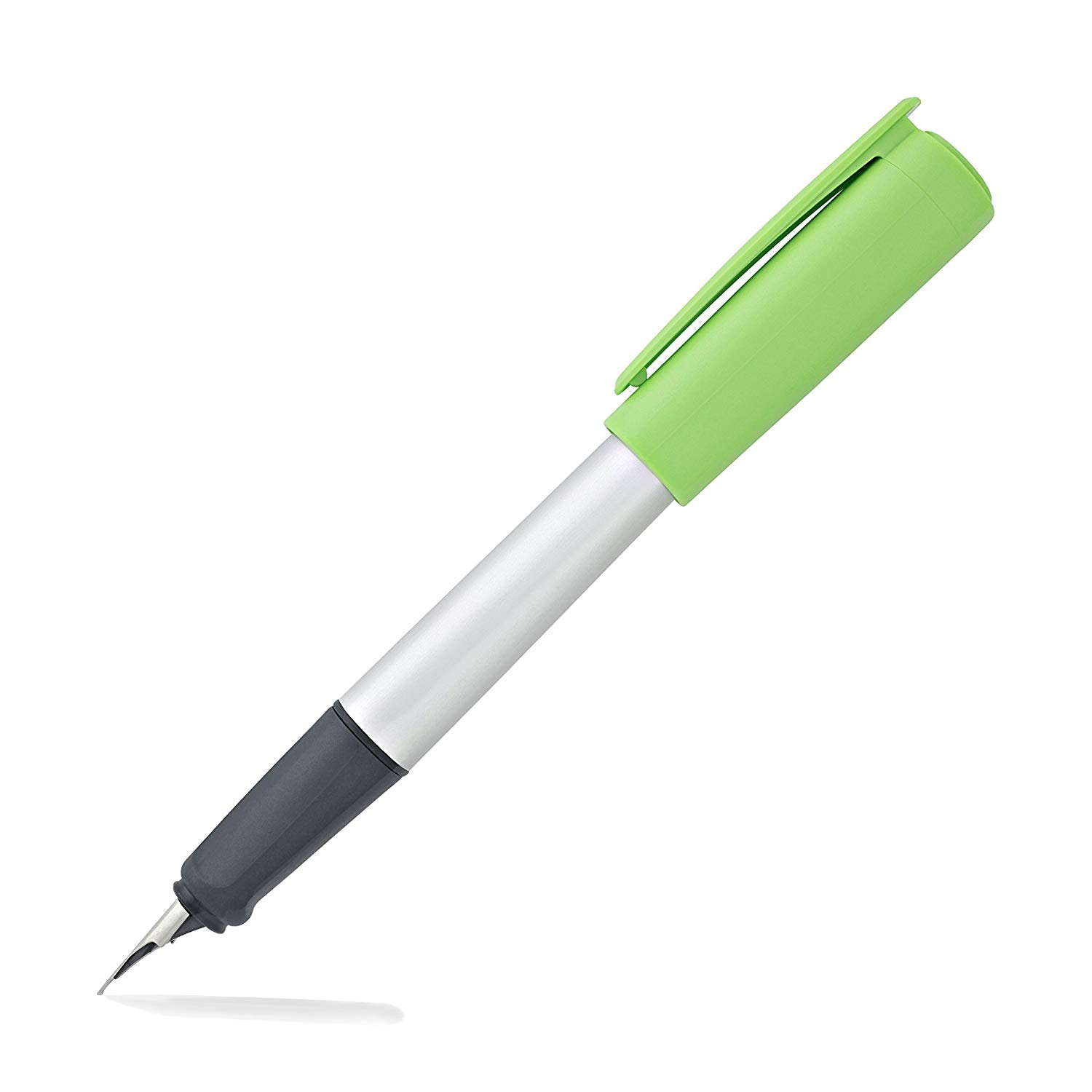 LAMY nexx lime, Fountain Pen with slip-proof grip & polished steel nib in size M, triangular aluminum body - Image 2