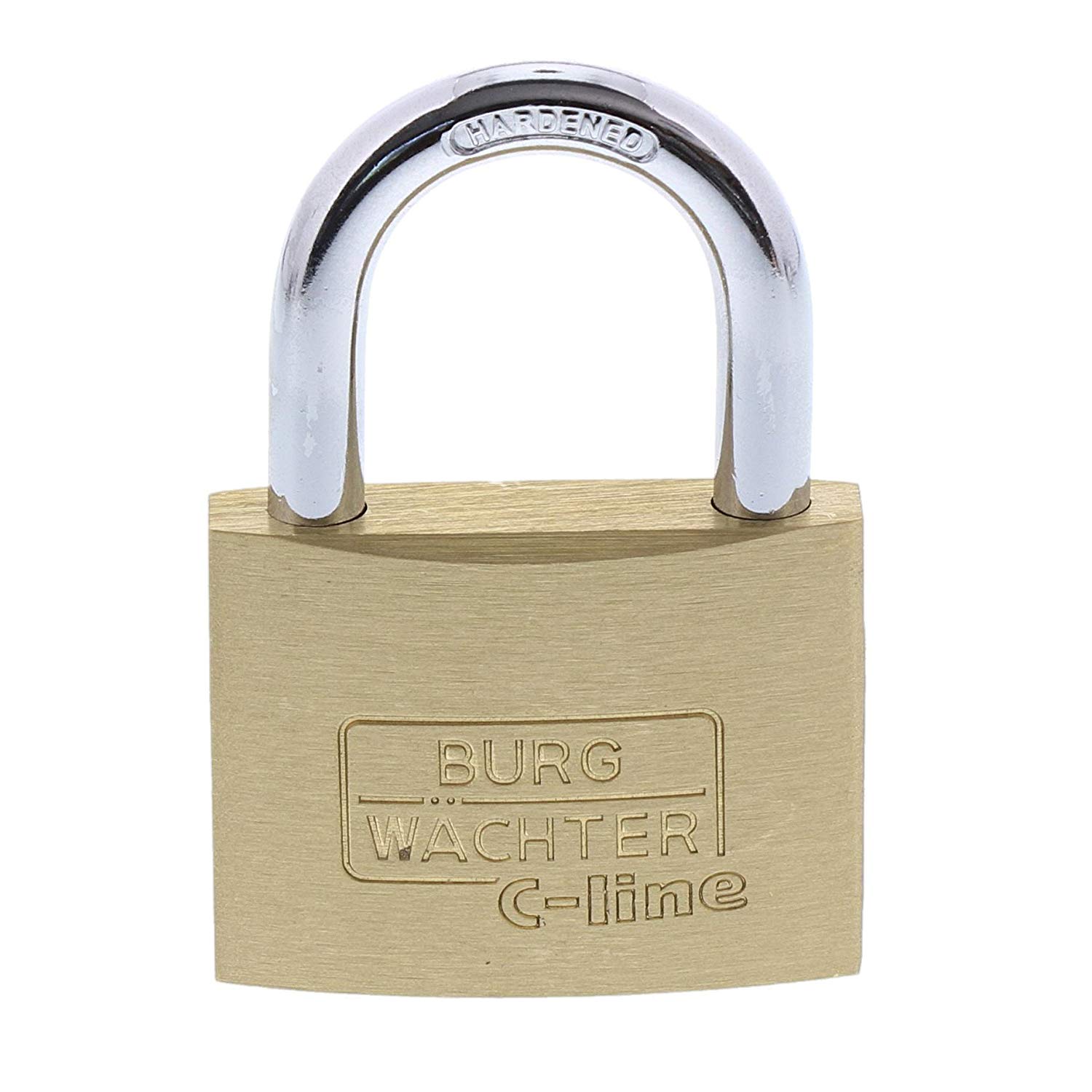 Brass Padlock 50mm - 222 50 SB, White, 50 mm