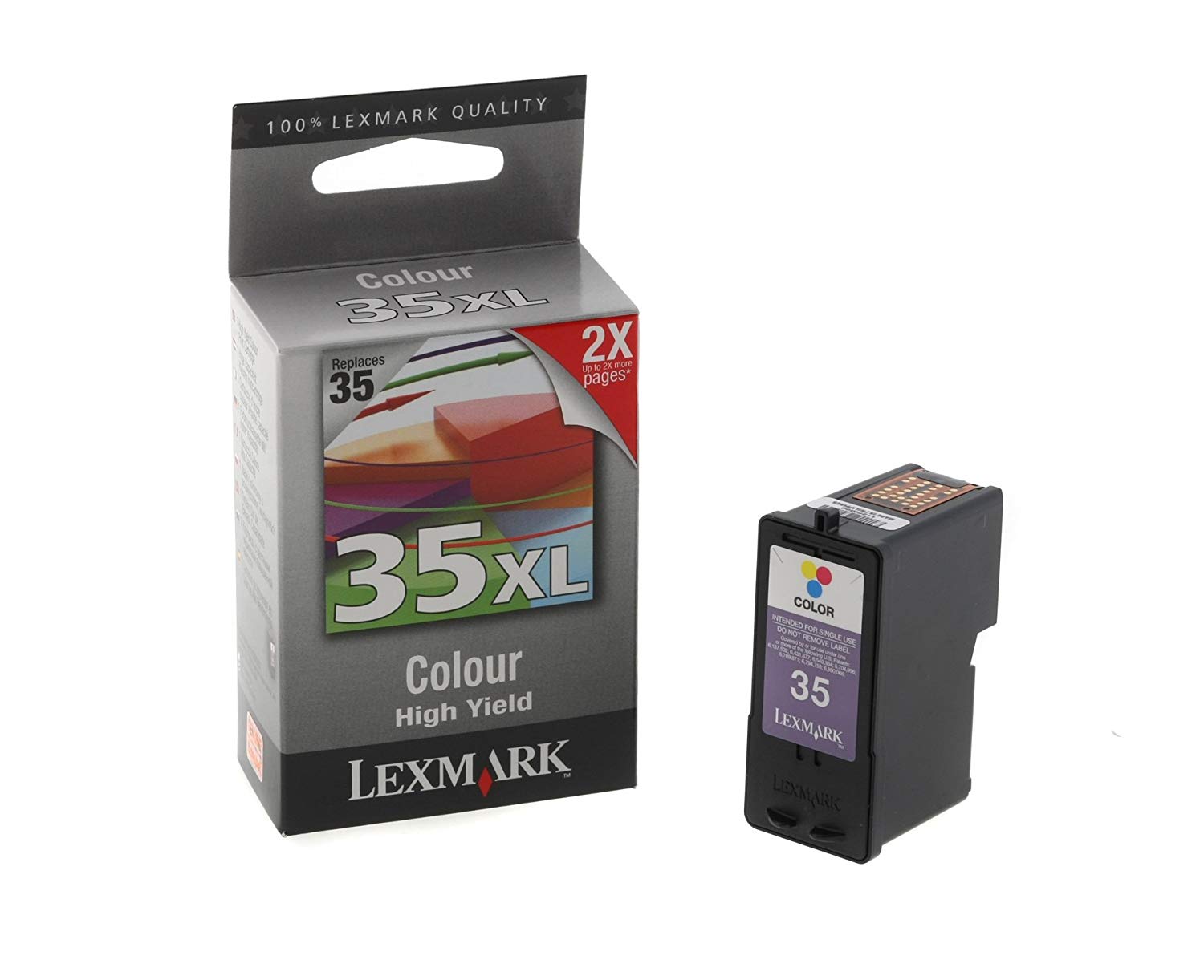 Lexmark 18C0035 colour ink cartridge 35XL, High Capacity Tri-Colour