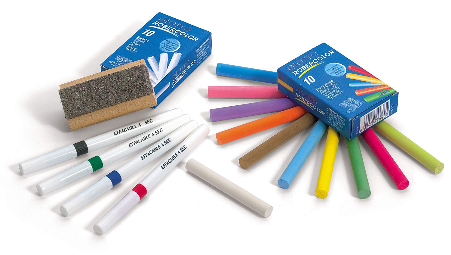 Jeujura J8978 Chalks, Felt Pens and Board Eraser Set