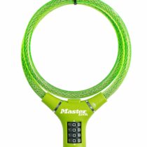 Master Lock Bike Cable Lock [Combination] [90 cm Cable] [Outdoor] [Green] 8229EURDPROGRN - Ideal for Bike, Electric Bike, Skateboards, Strollers, Lawnmowers and other Outdoor Equipments
