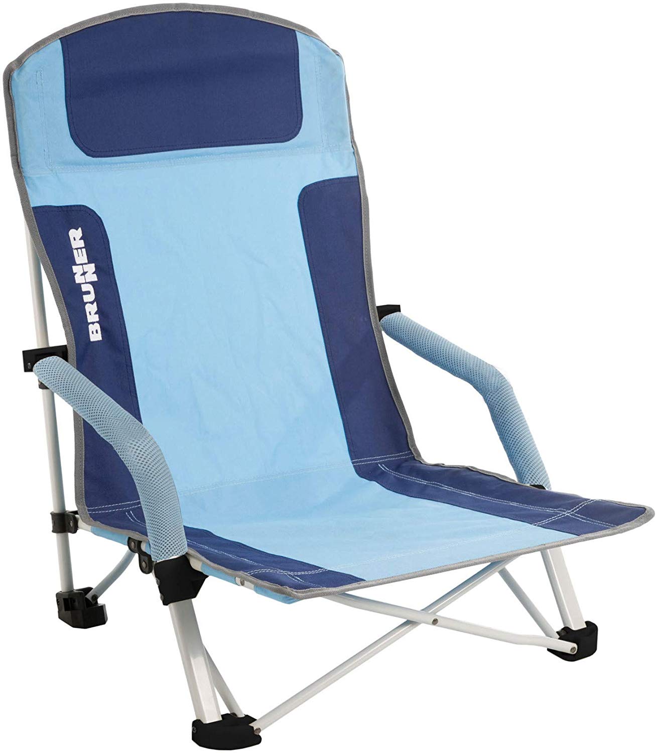 Brunner Bula Beach chair (blue/light blue), 50cm (W) x 57cm (L) x 73.5cm (H)