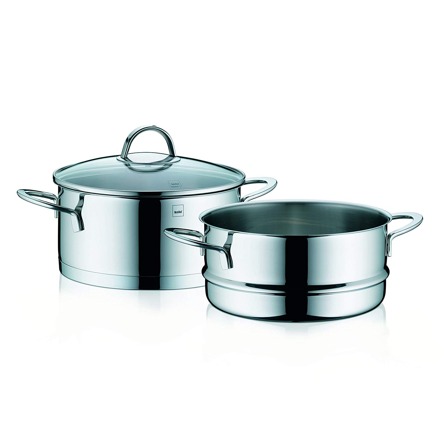 Kela 10994 Universal Steamer with Glass Lid, Stainless Steel, Suitable for Induction Diameter: 20 cm, 3.0 L Cailin - Image 2