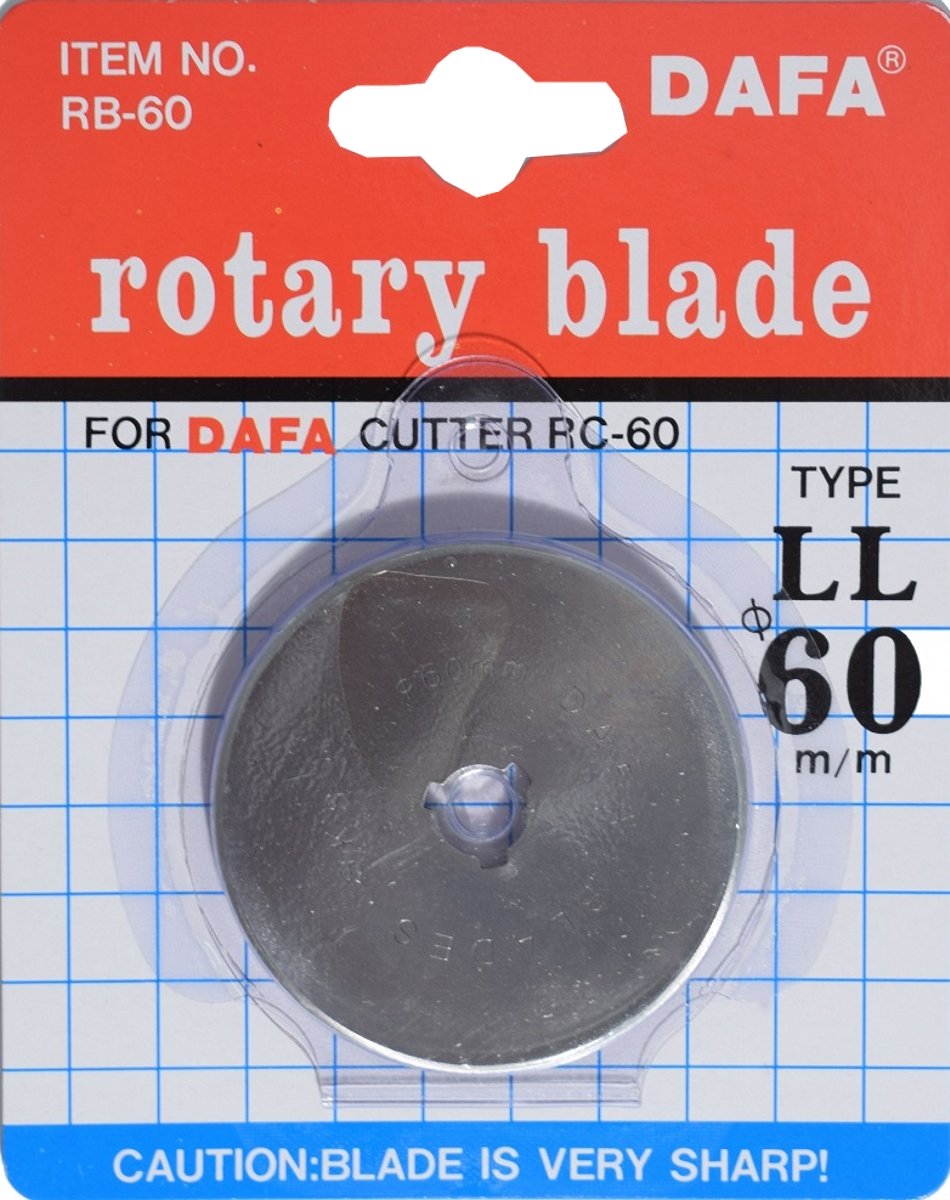 EZ Quilting 60 mm Dafa Rotary Cutter Replacement Blades, Silver BigaMart