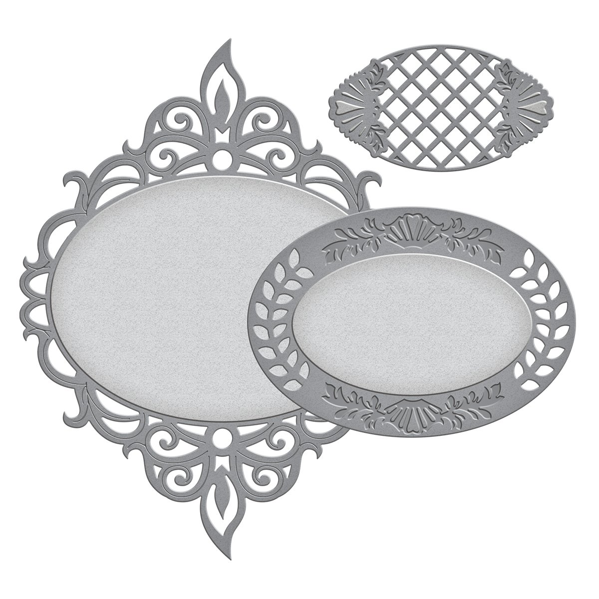 Spellbinders "Majestic Oval" Nestabilities Dies, Brown