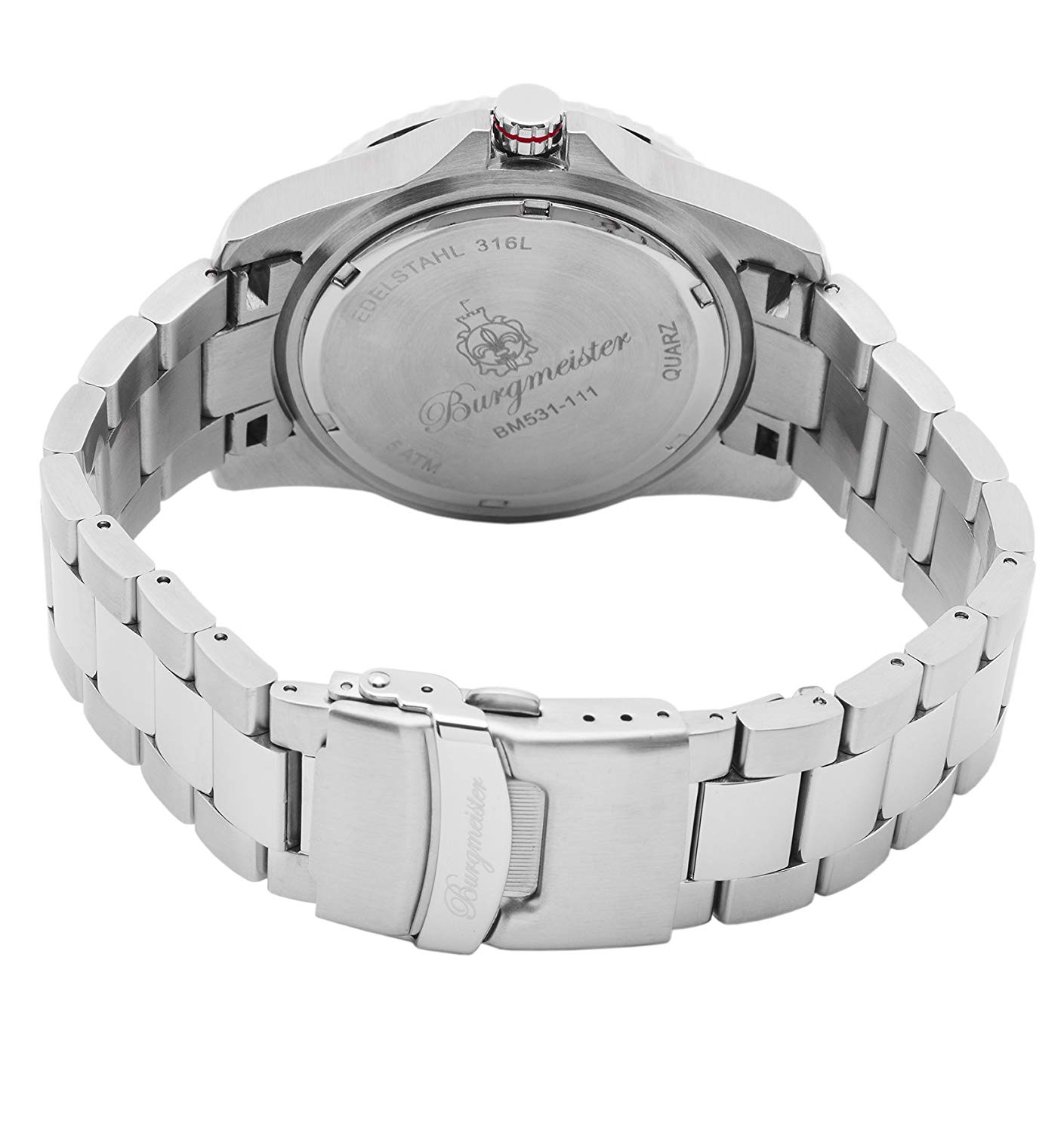 Burgmeister Gents Quartz Watch Toledo BM531-111, White/Silver - Image 3
