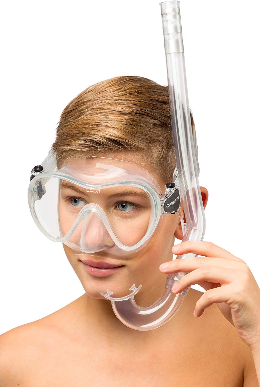 Cressi Children's Minigringo Snorkel - Clear, EG265500, Transparent - Image 3