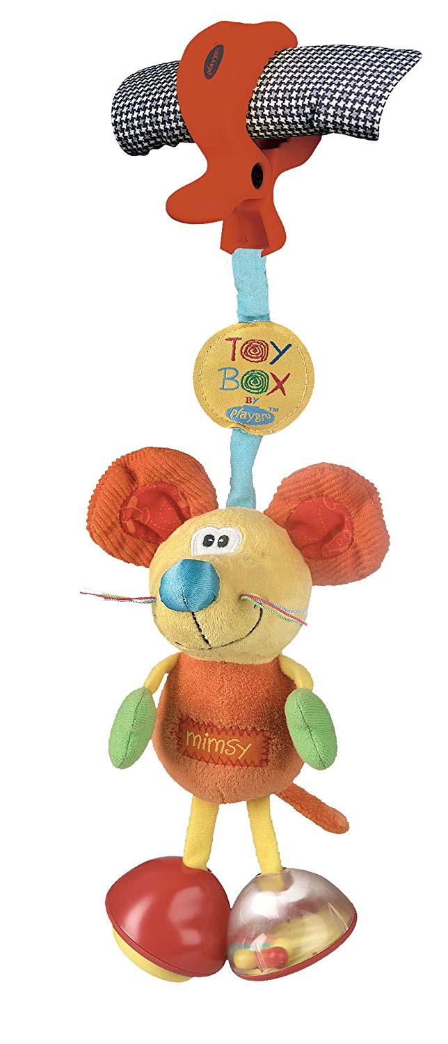Playgro Dingly Dangly Mimsy Rattle Mirror Feet’s Baby Hanging Toys, Development Toy for Baby 0+ Months
