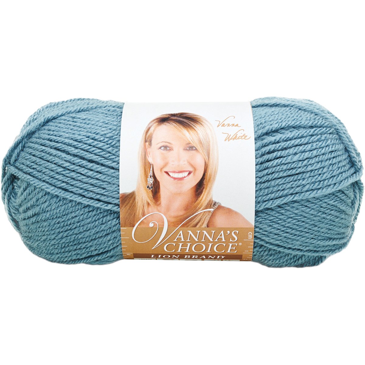 Lion Brand Yarn Vanna's Choice, Aran Weight Yarn for Knitting Crochet, and Crafts, Dusty Blue, 1 Pack, 170 iarde