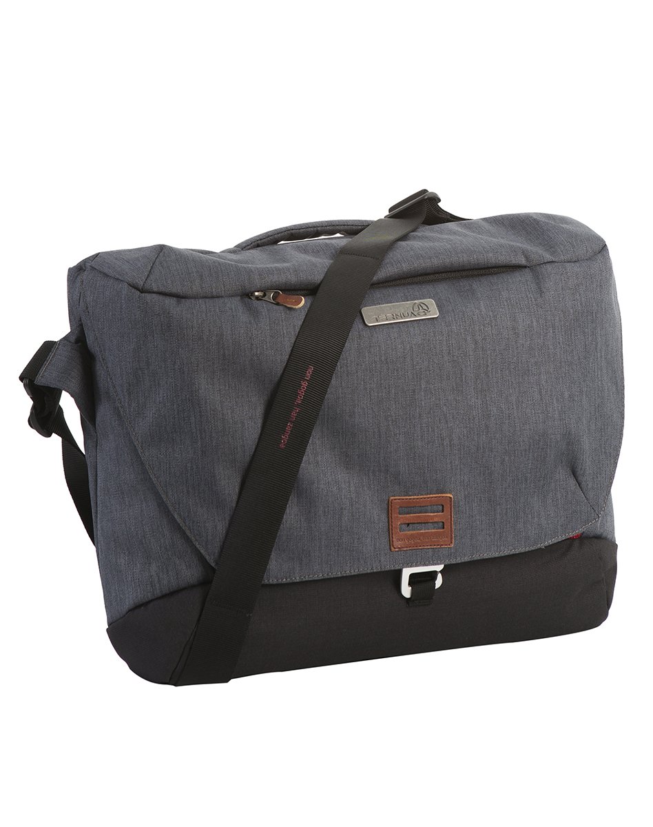 Ternua ® Navaho Messenger Unisex Adult Shoulder Bag, unisex_adult, 26919075780, Black (whales Grey/Black), One Size